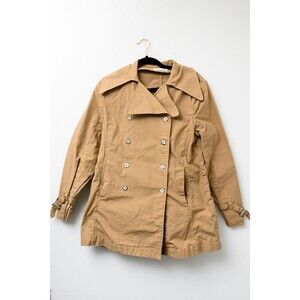 Loomstate Act Natural Organic Cotton M tan brown jacket check